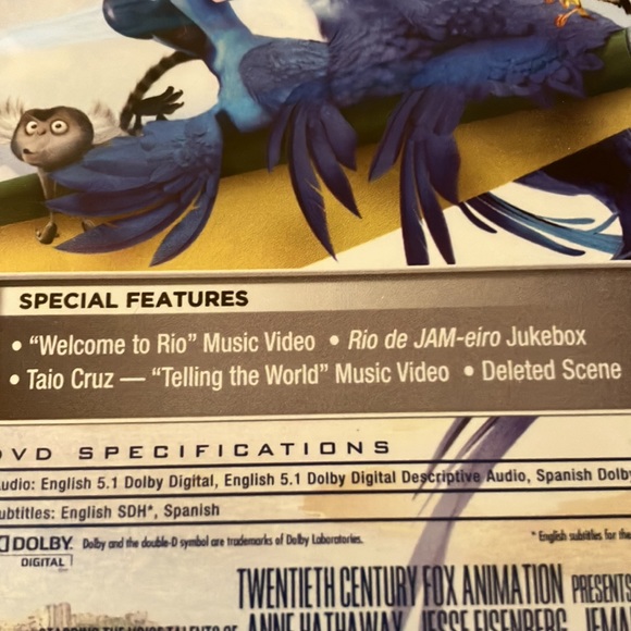 A set of 2 RIO DVDs: “Rio” and “Rio2”. - Picture 3 of 5